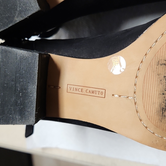 Vince Camuto Women's Ankle Boots/Booties Size 7.5, Black/Silver, VGUC - Picture 12 of 13